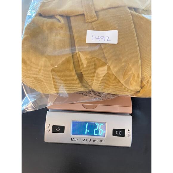 Vintage Gold Flava Womens Jacket Size 18 Yellow Corduroy Belted Stretch Mod Y2K - Picture 6 of 6